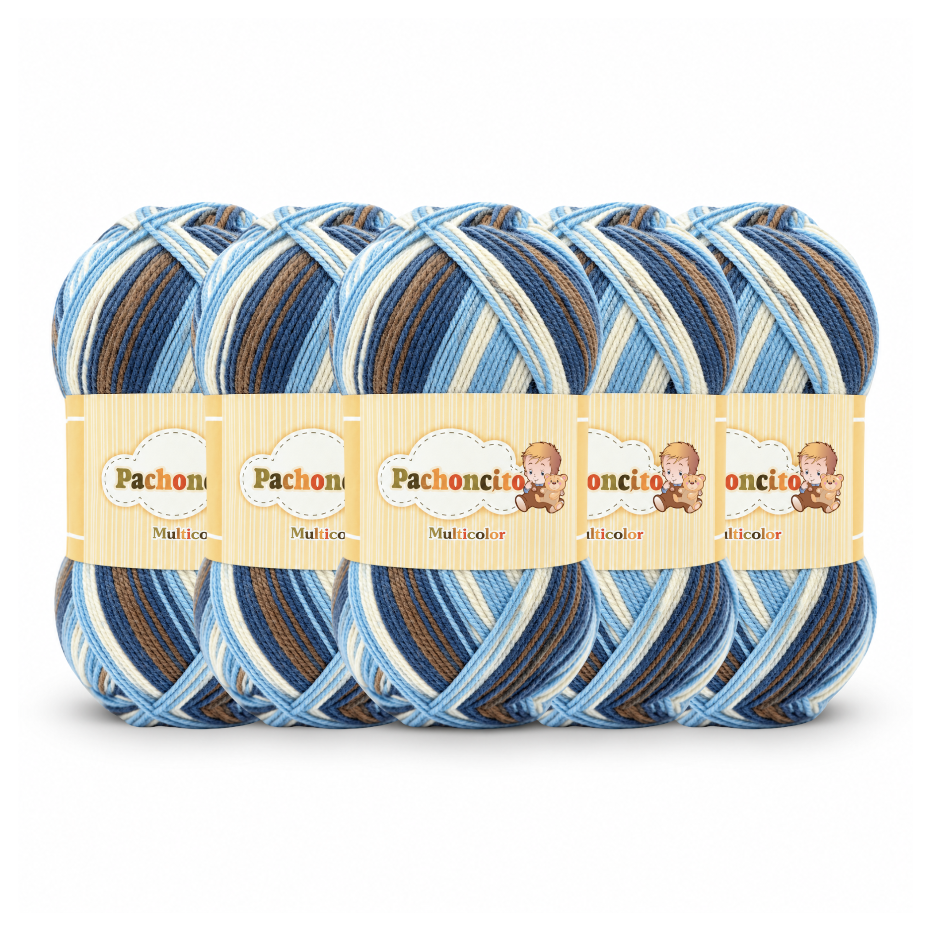 Blue Beige Brown 8637
