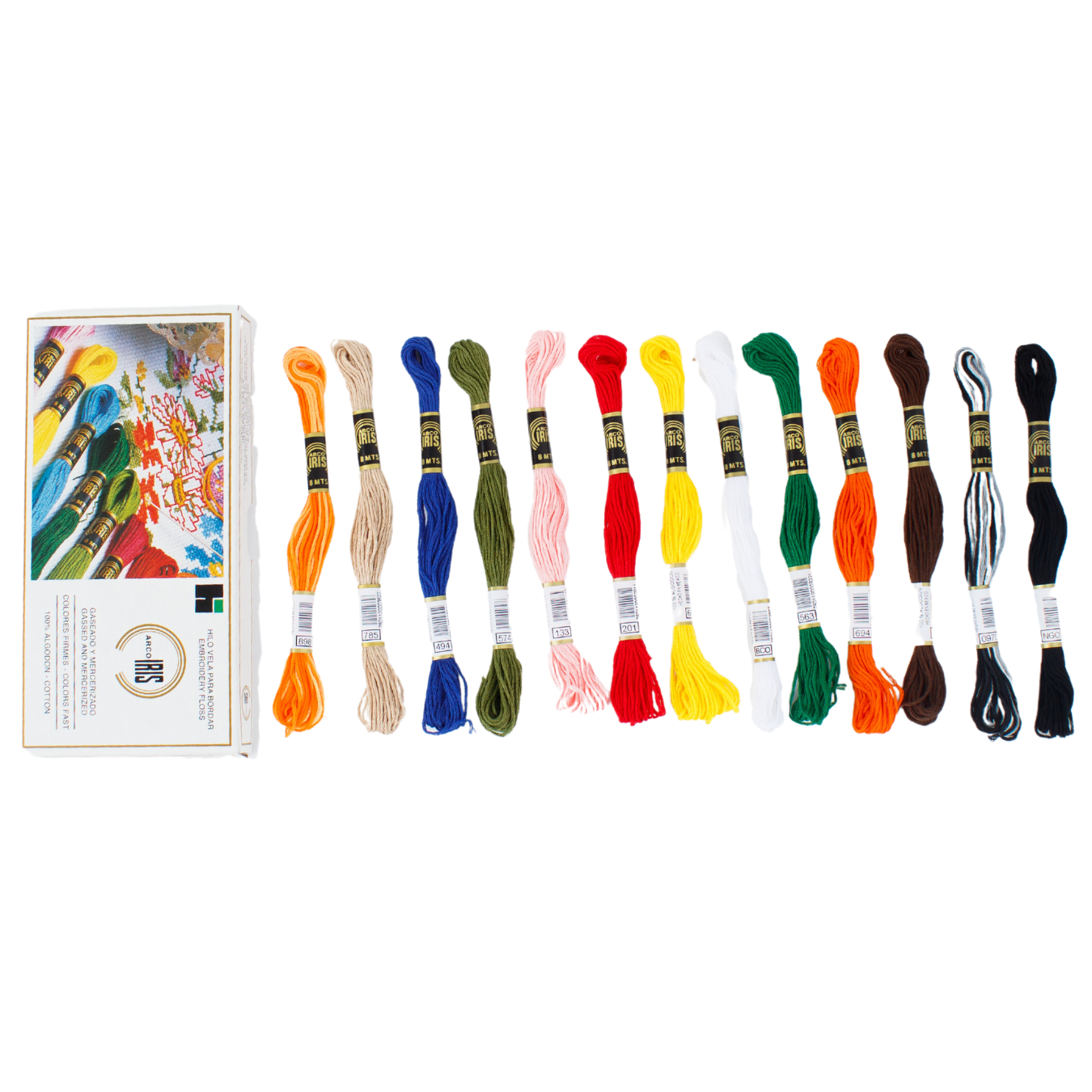 VELA ARCO IRIS (CAJA 24 MADEJAS)