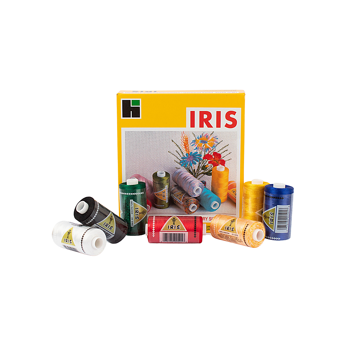 CAJA SEDA IRIS CON 10 TUBOS DE 25 GRS